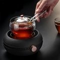 Chinese Kungfu Teaset Wood Side Handle Teapot Radiant-Cooker Using Glass Teapot 5