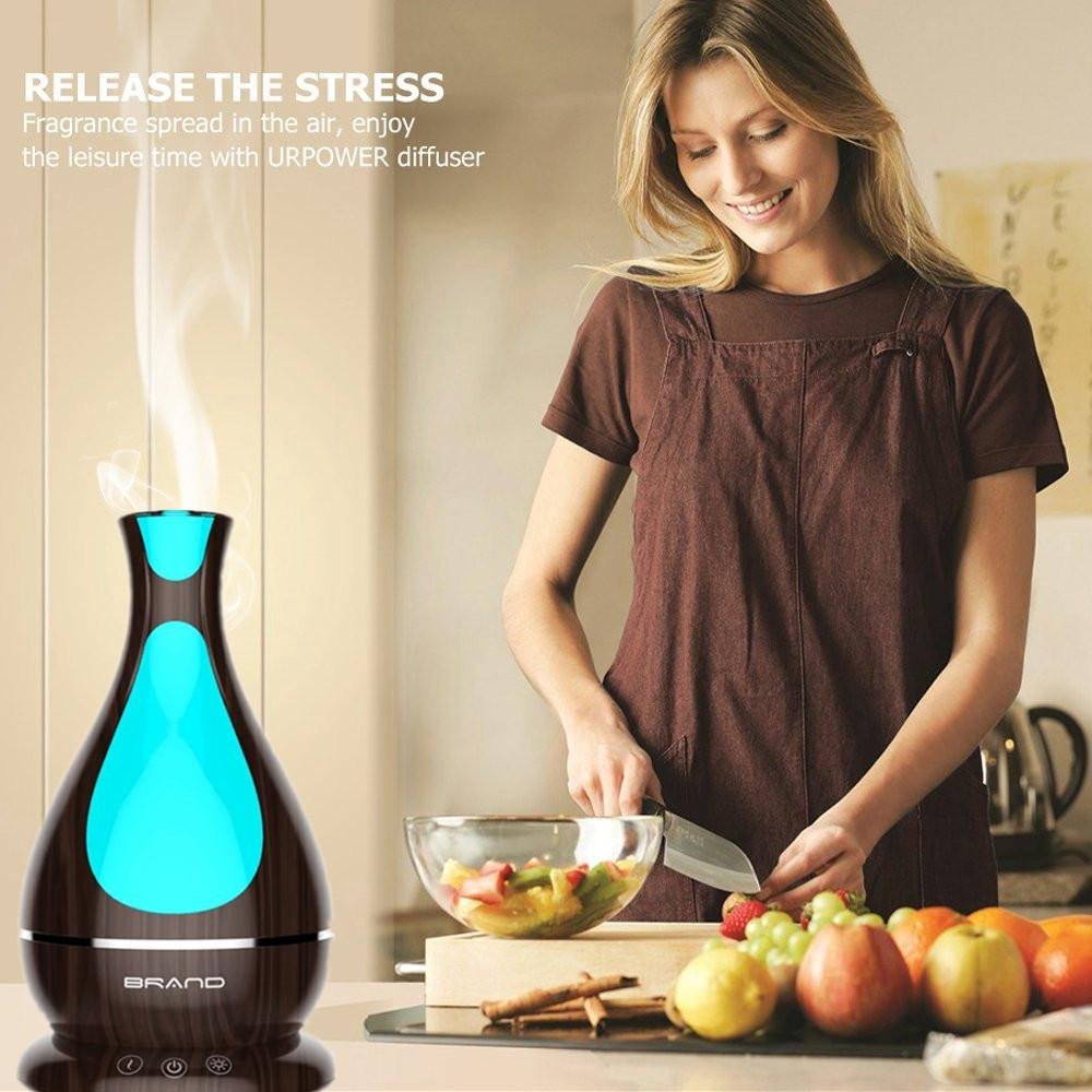 2018 New Ultrasonic Aromatherapy Essential Oil Diffuser 400ml 2