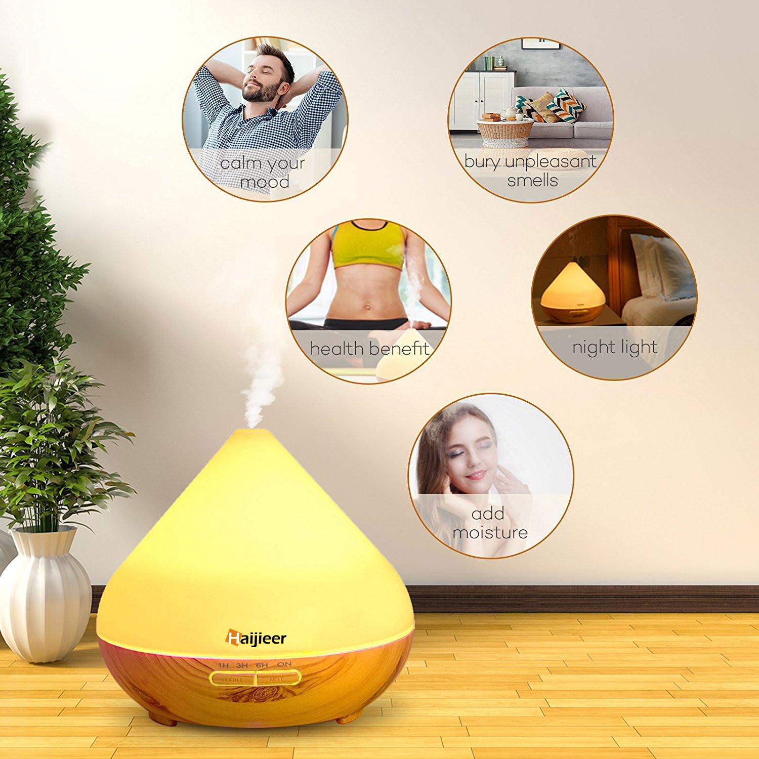 Humificador Hot Sellings 2018 Aroma Therapy Oil Diffuser 300ml 4