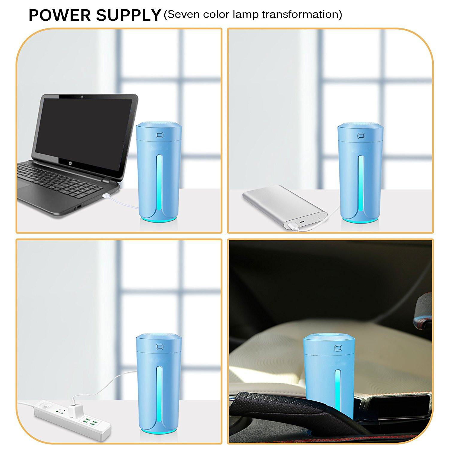 230ml Mini USB Air Humidifier Car Aroma Diffuser 4