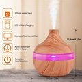 Dropshipping Wood Electric Essential Oil Diffuser 300ml 2