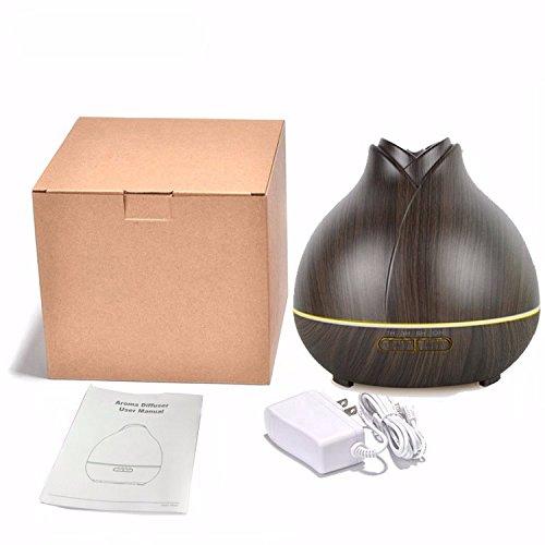 400ml New Aromatherapy Wood Grain Ultrasonic Electric Aroma Diffuser 5