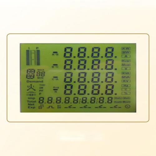 黃綠膜STN LCD液晶段碼屏面板 2