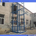 Garage Warehouse Goods Lift Platform with Guide Rail for Sale