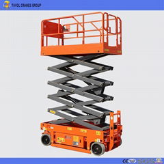 Electric driven self walking mobile scissor lift for sale