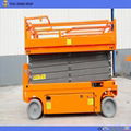 Electric driven self walking mobile scissor lift for sale