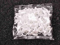 White Disposable Tattoo Ink Plastic Ring