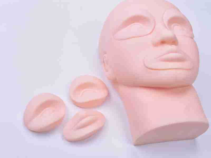 3D Practice Head Model For Eyebrow Lip Eyeliner