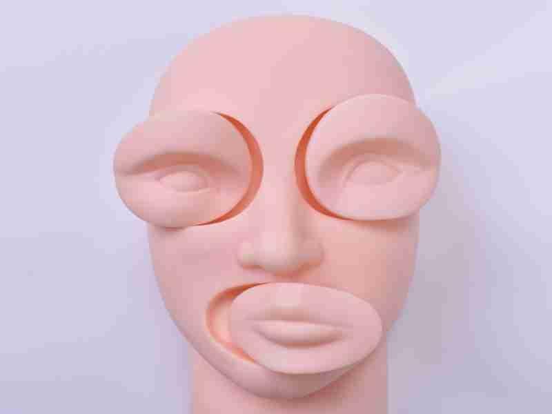 3D Practice Head Model For Eyebrow Lip Eyeliner 4