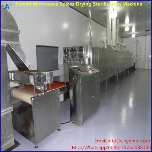 Tunnel Microwave Spices Drying Sterilization Machine Spices Dryer