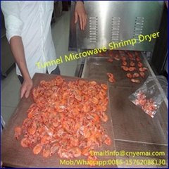 Tunnel Microwave Shrimp Dryer 