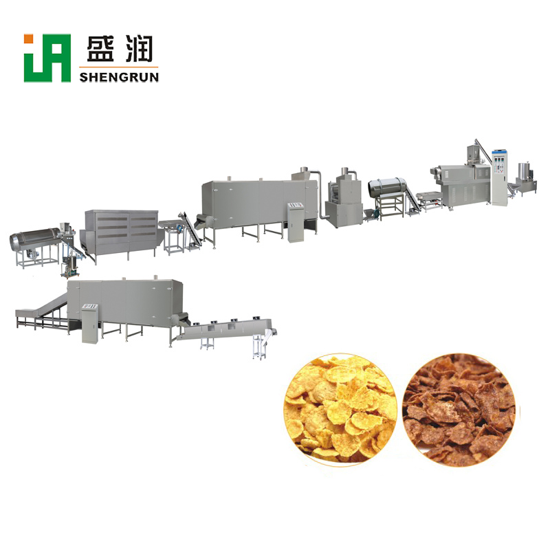 Puff Corn Flakes Corn Chips Cereal Production Line 