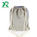 Wholesale factory design cotton canvas drawstring backpack with custom printed 2