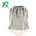 Wholesale factory design cotton canvas drawstring backpack with custom printed