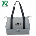 New design durable and recycle dual compartment tote bag for trip