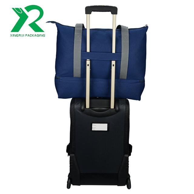 New design durable and recycle dual compartment tote bag for trip 3