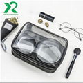 Fashionable clear PVC cosmetic bag travel makeup bag for ladies 1