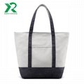 High quality durable 14oz canvas shoulder tote bag for promotions