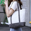 High quality durable 14oz canvas shoulder tote bag for promotions