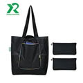 Promotional reusable polyester tote