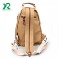 Wholesale leisure Durable customize vintage canvas backpack for student 2