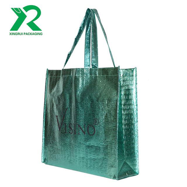 Hot Selling Eco- friendly Recycled Laminated Non Woven Shopping Bag With Custom  2