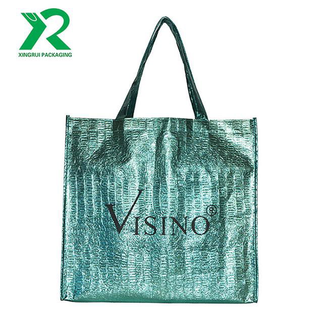 Hot Selling Eco- friendly Recycled Laminated Non Woven Shopping Bag With Custom 