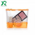 portable travel makeup bag custom transparent clear pvc cosmetic bag