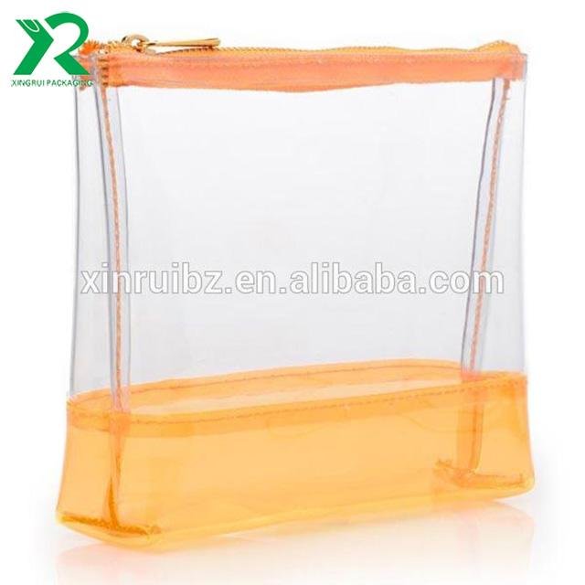 portable travel makeup bag custom transparent clear pvc cosmetic bag 2