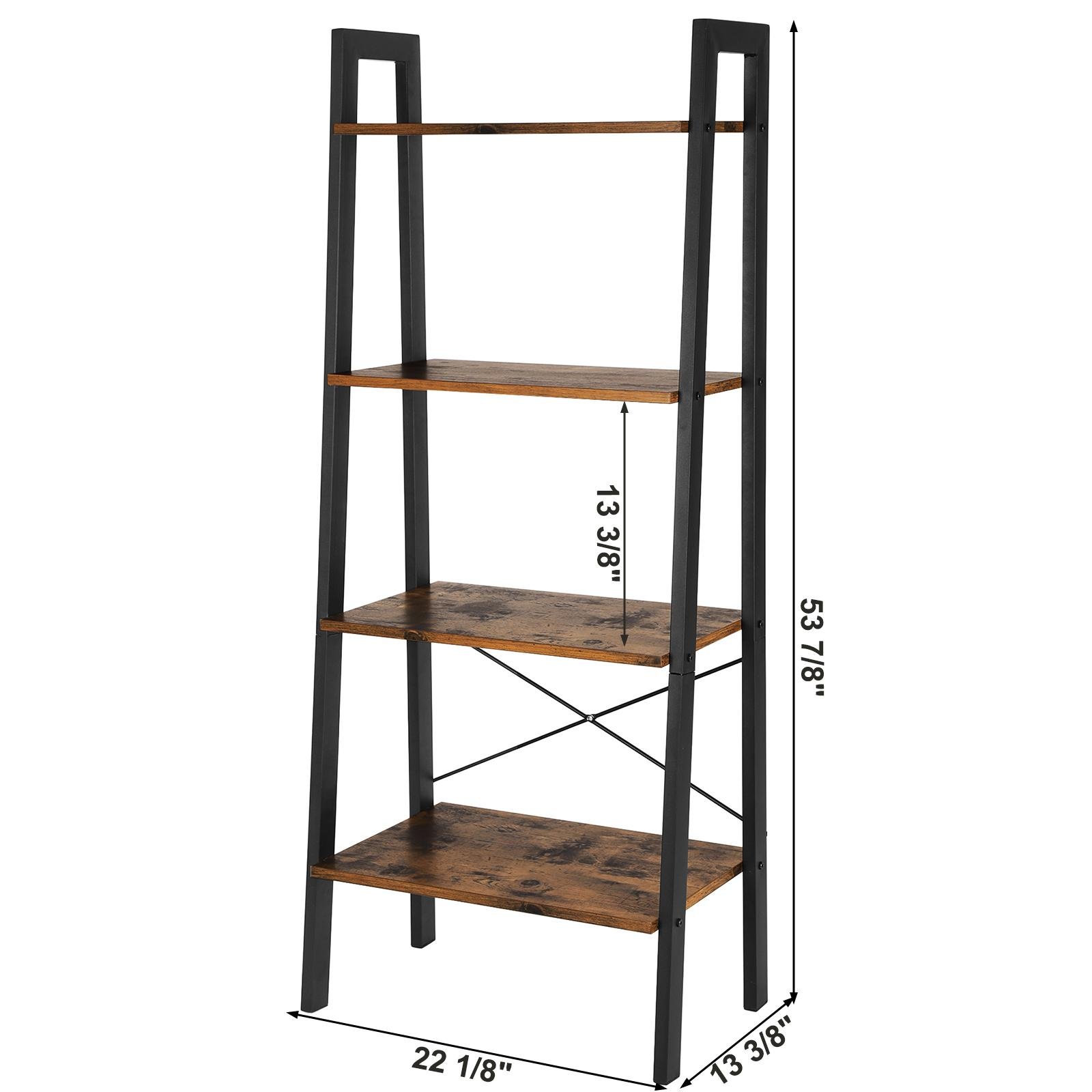 4-Tier Ladder Shelf Bookcase 3