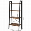 4-Tier Ladder Shelf Bookcase 3