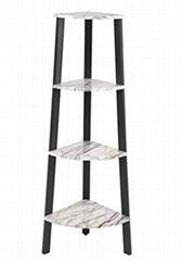 Corner Shelf Rack-Faux Marble