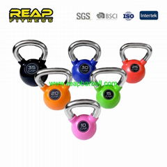 Color Rubber Coated Kettlebell with