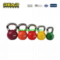 Color PU Coated Kettlebell with Chrome Handle 1