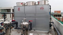 Closed Mixing Cooling Tower CTI & ISO Certified From Original Factory Light Weig