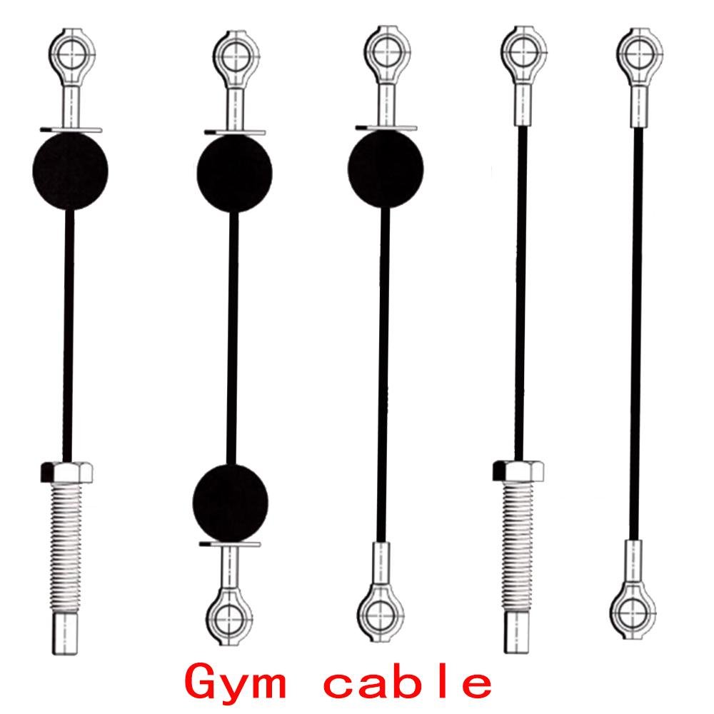 Coated steel gym fitness equipment cable with hook 3