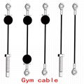 Coated steel gym fitness equipment cable with hook 3