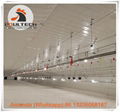 Colombia broiler chicken floor raising system with automatic feeding lines