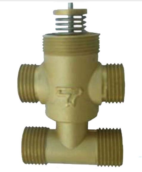 3/4" BSP male 3 way 4 outlet bypass floor heating control valve
