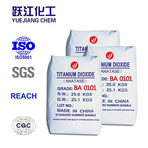 White inorganic fine chemicals Titanium dioxide Anatase grade BA-0101 5