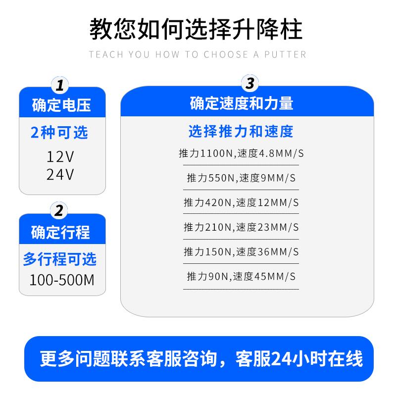 電動昇降立柱12v24v 4