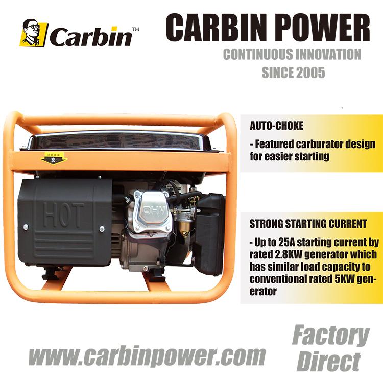 2.8KW SSC Auto-choke Gasoline Generator 4