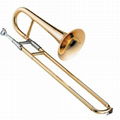 Hot Sale Bb Key Brass Slide Trumpet 1