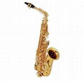 Chinese Manufacturer Eb Key High F Brass Alto Saxophone 1