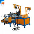 Galvanized diamond high efficiency 380V easy operated chain link fence machine