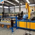 Galvanized diamond high efficiency 380V easy operated chain link fence machine 2