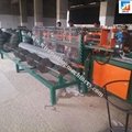 Galvanized diamond high efficiency 380V easy operated chain link fence machine 5