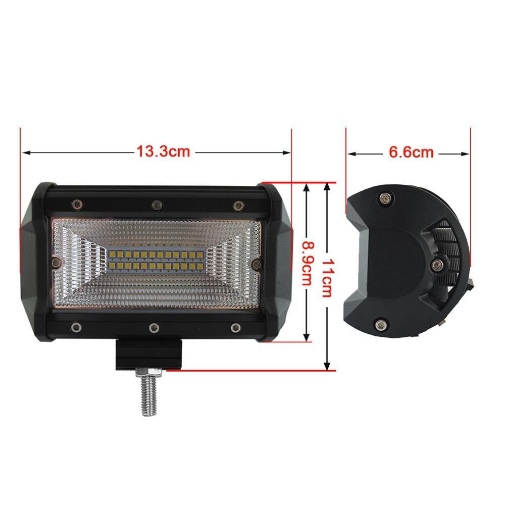 Offroad 5INCH 36W Flood LED Work Light bar for jeep truck  2
