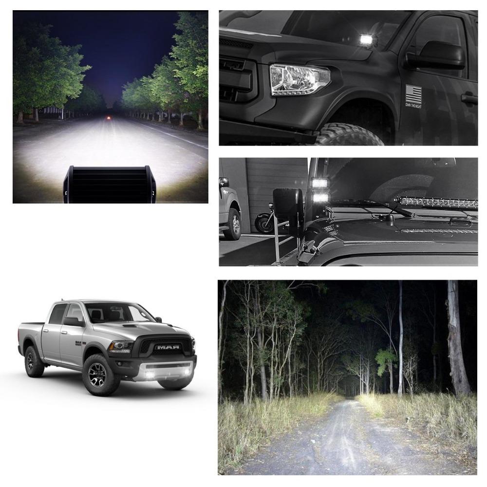 Offroad 5INCH 36W Flood LED Work Light bar for jeep truck  5