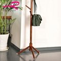 Simple and creative tree style solid wood coat and hat stand floor clothes stand 5